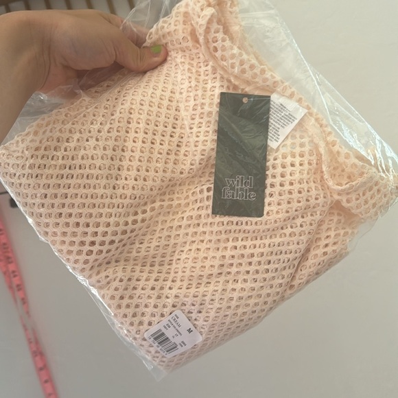 Wild Fable Fishnet Cream Fringe Swim
Cover Up Midi Dress Size M - Picture 3 of 3